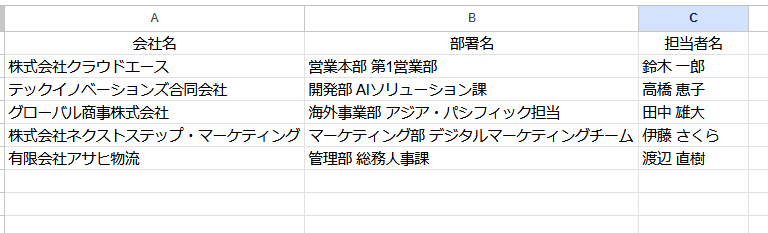 入力サンプル