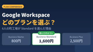 Google Workspaceはどのプラン？CADデータを壊した町工場がStandardを選んだ理由
